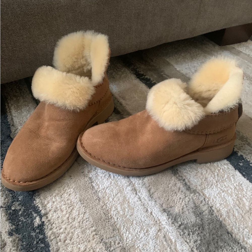 Women ugg ankle boots.